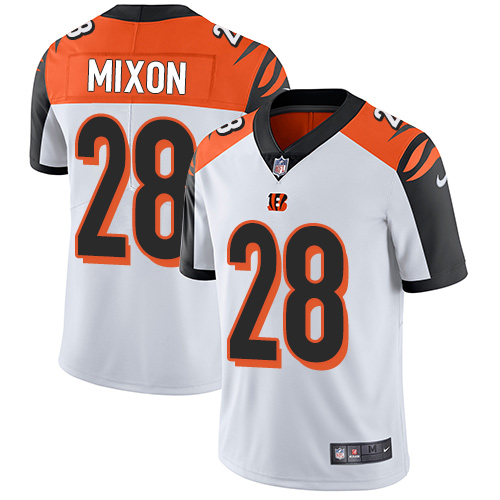 2019 men Cincinnati Bengals #28 Mixon white Nike Vapor Untouchable Limited NFL Jersey